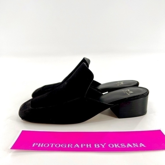 Marc Fisher  black suede slip-on mules size 6 M - Picture 8 of 11